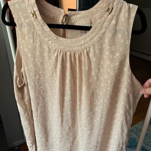 Cream texture blouse